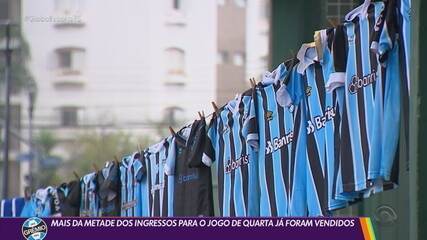Grêmio abre semana de retomada do calendário em "nova casa" e com maratona pela frente